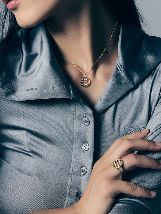 Still Ribbon Mind No. 3 — White Diamond Solid Gold Ring